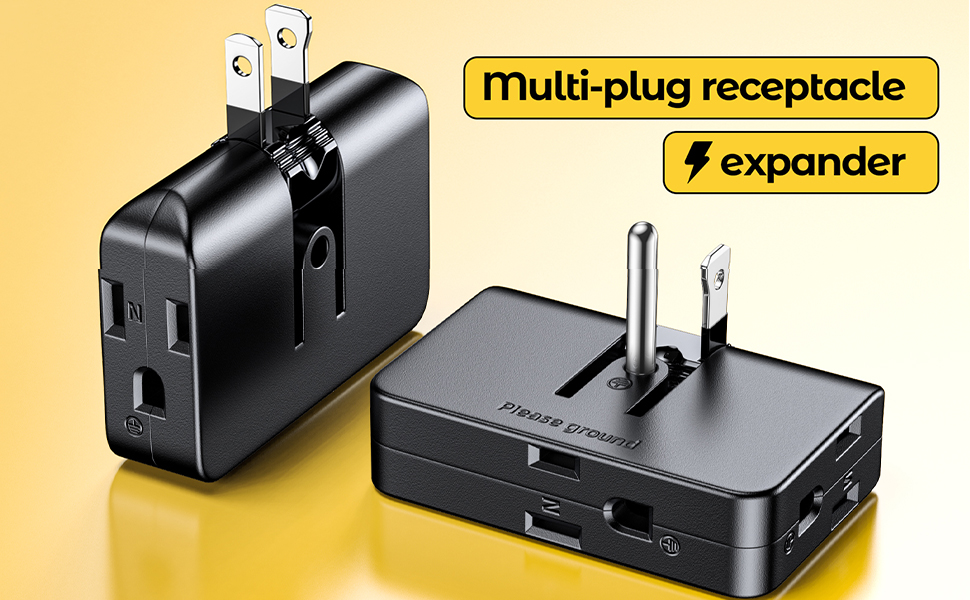 2 prong to 3 prong outlet adapter