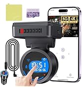 Dash Cam Front 4K Dash Camera for Cars Built-in WiFi/APP Control Dashcams for Cars, 1.2" IPS Touc...