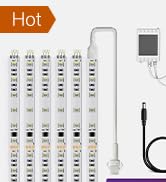 DAYBETTER RGBW IC Under Cabinet Lighting kit, 6 PCS Flexible Under Cabinet Lights, Smart RGB+Whit...