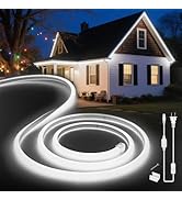 VOEWT LED Neon Lights Daylight White 6000K,9.8ft 110-120V LED Strip Lights,Flexible Outdoor Water...