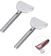 2 Pcs Stainless Steels Metal Tube Squeezer Keys Salon Manual Toothpaste Tube Squeezers, Aids Acce...