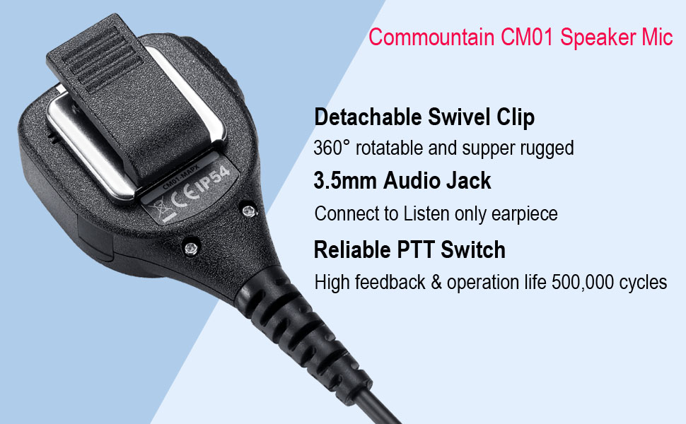 CM01-MAPX speaker mic for Motorola XPR 6000 XPR 7000 APX series