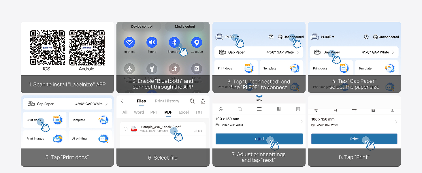 thermal printer shipping label printer thermal label printer4x6 shipping label printer label printer