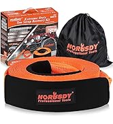 Heavy Duty Tow Strap 3" x 30' (35,000lbs), HORUSDY Heavy Duty Recovery Strap Kit with Storage Bag...