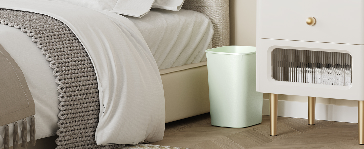 Bedroom trash can