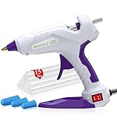 Full Size Hot Glue Gun, MONVICT Dual Temp Glue Gun 60/100W Base Stand Heavy Duty Melt Glue Gun Ki...
