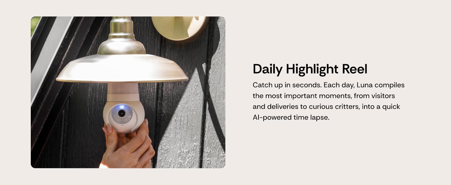 Light Bulb Security Cameras Wireless Outdoor Indoor 360° Pan Tilt LED Spotlight Wi-Fi Porch Light