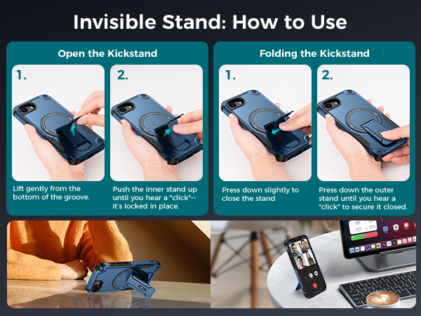 Phone 16 e Case with Stand