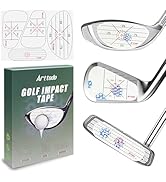 Arttodo Golf Impact Tape, Golf Club Impact Stickers for Iron, Wood, Putter, Improve Golf Swing Ac...