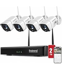 (2026 New) Firstrend WiFi Wireless Security Camera System, 8Ch NVR with CCTV Bullet Cameras No Month...