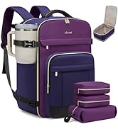 LOVEVOOK 40L Travel Backpack - Carry On &amp; Personal Item for Women &amp; Men, Spacious &amp; Durable with ...