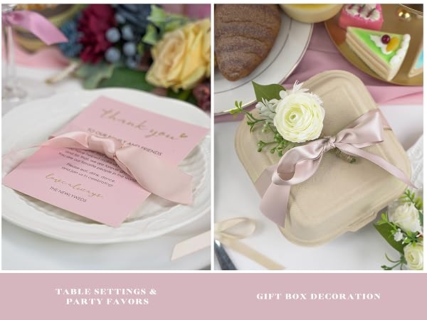 dusty rose Ribbon for Gift wrapping