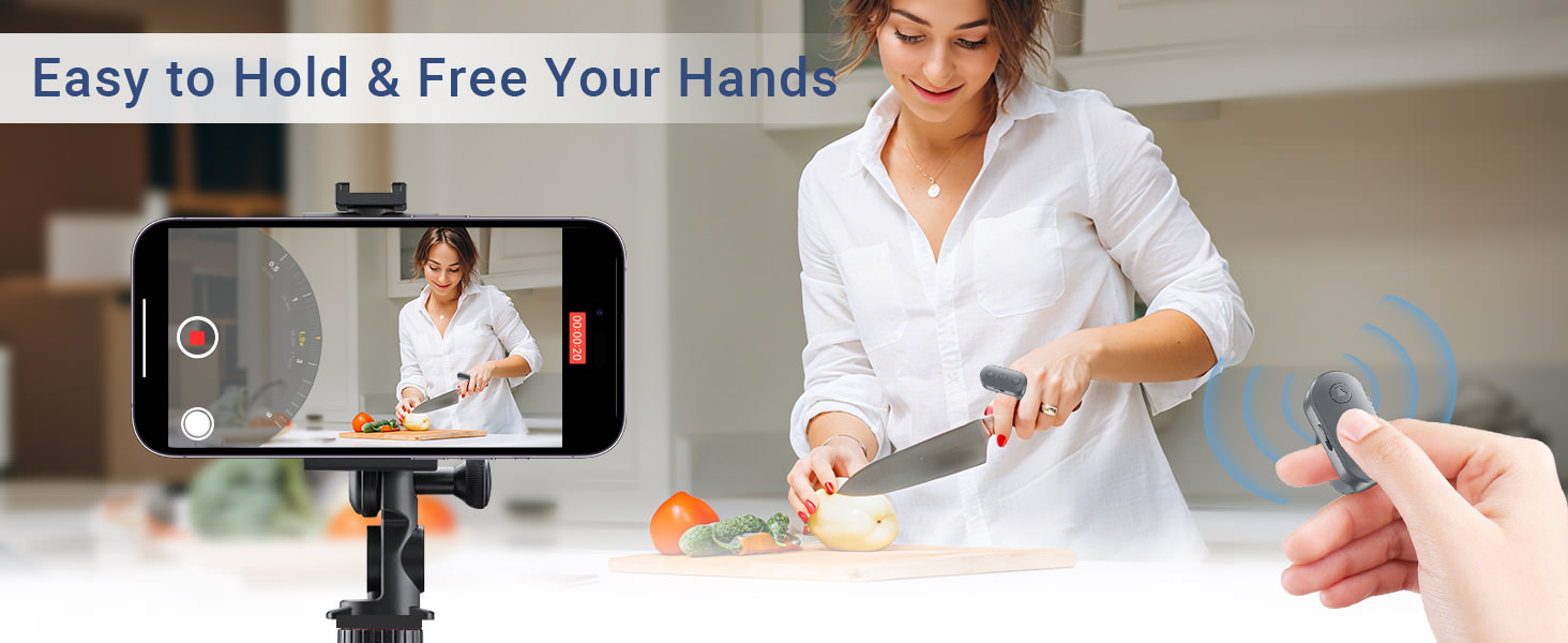 Phone Camera Ring Remote Control with Zoom in/Out