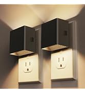 DORESshop LED Night Lights Plug into Wall [2 Pack], Plug in Nightlight, 3 Level Brightness Adjust...