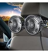 Qidoe Car Fan for Back Seat, USB Powered Portable Fan for Car 360° Rotation Cooling Fans 3 Speeds...