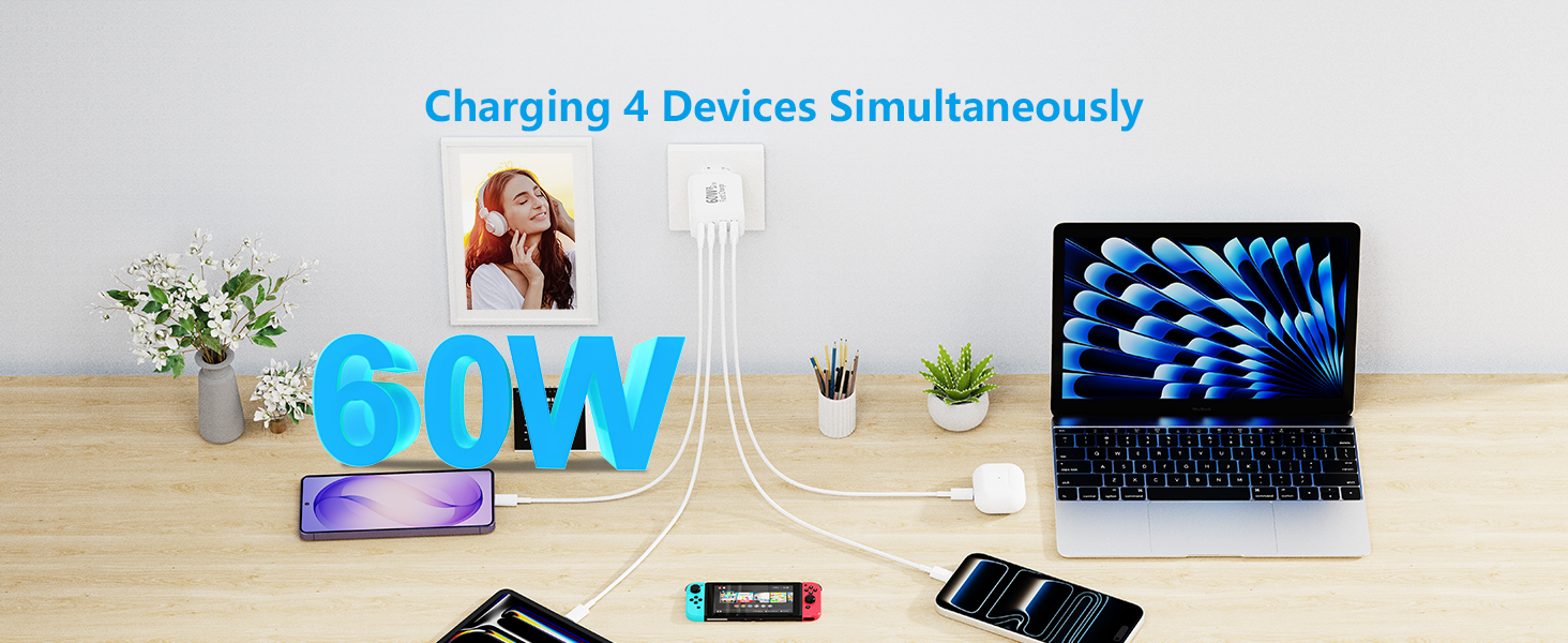 Charging 4 Devices Simultaneously