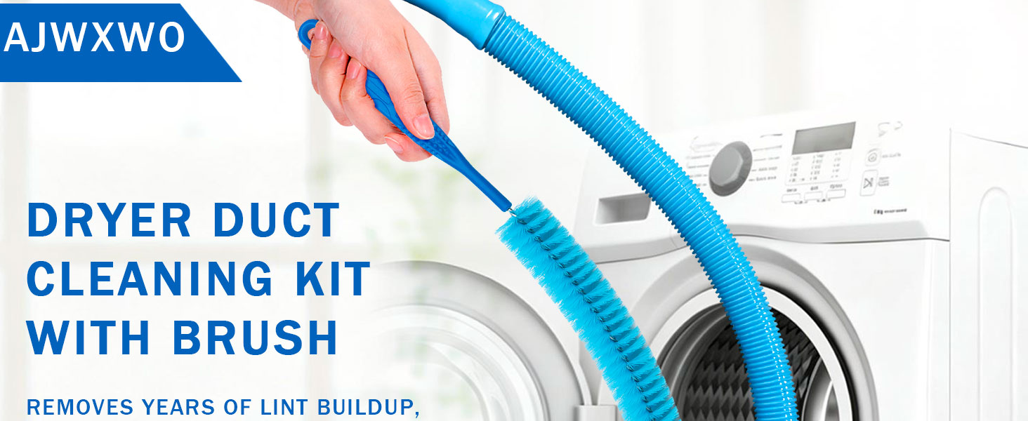 Dryer Vent Cleaner Kit - Compatible Universal Vacuum Attachment Hose with Most Vacuum Cleaner
