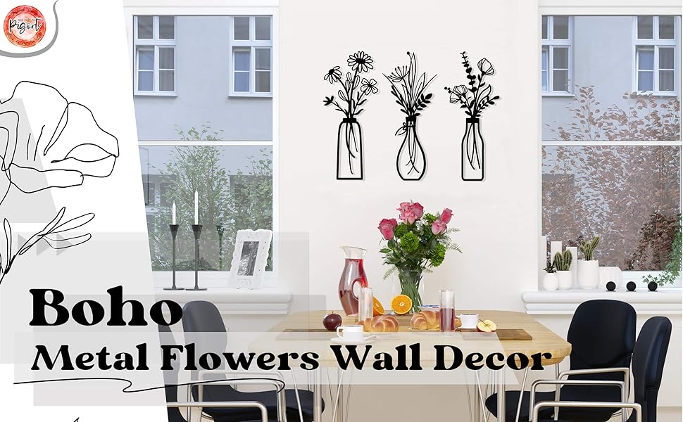 boho metal wall decor