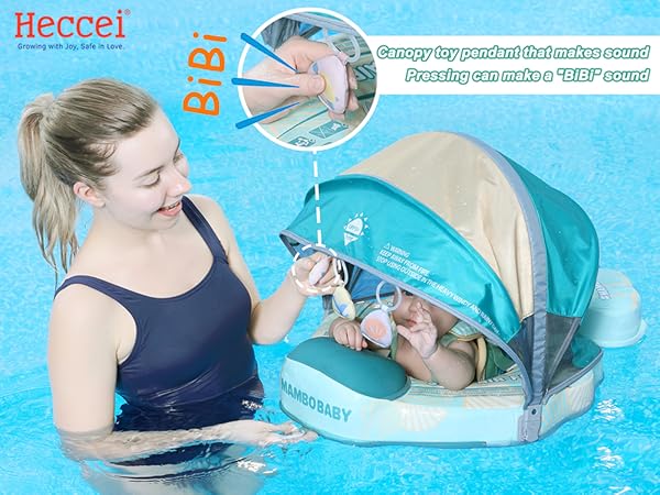 HECCEI Mambobaby Baby Swim Float with Canopy (Shell)