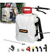 3Gallon Battery Powered Backpack Sprayer Compatible with Milwaukee 18V Battery, 79PSI Electric Ga...