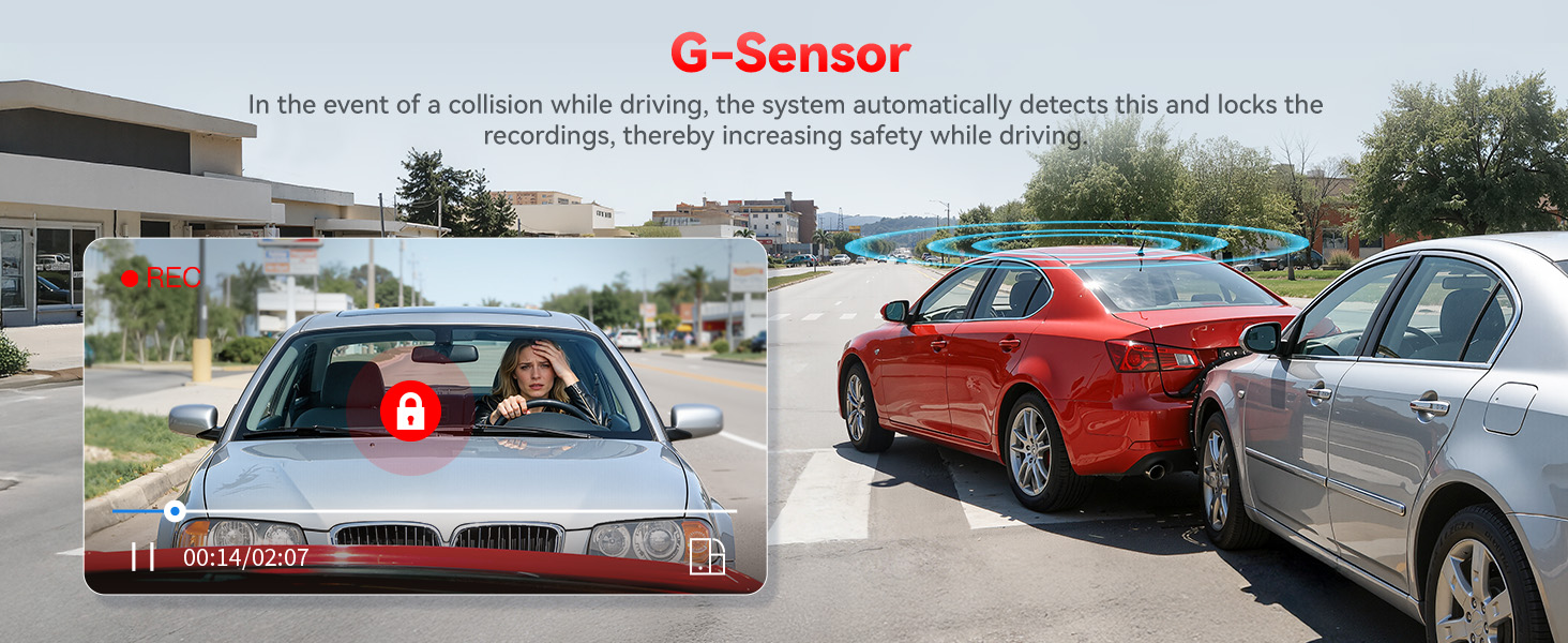 dash cam front and rear wireless