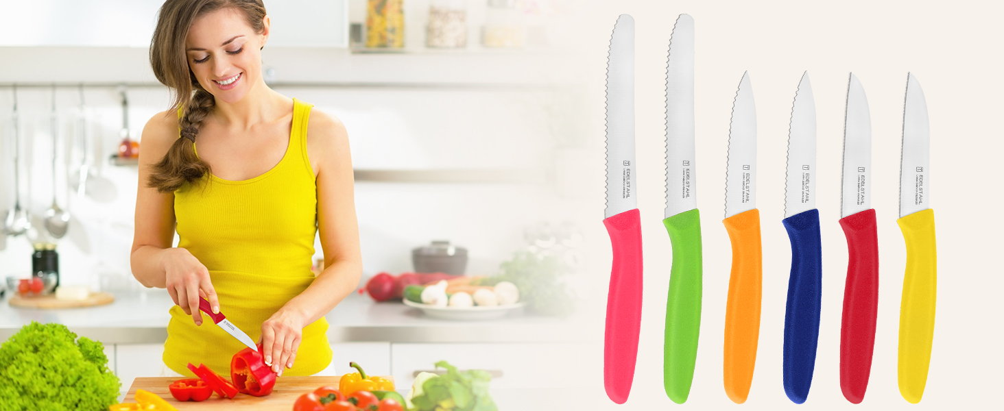 Colored Paring Knife Set