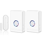 GREENCYCLE Wireless Door Sensor Chime,Door Chime for Business When Entering,Shop Entry Chime Syst...