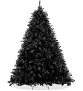 Casafield 7.5FT Black Spruce Artificial Holiday Christmas Tree with Sturdy Metal Stand