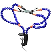 Soldering Helping Hands Clamp, NOEVSBIG 4 Soldering Arms with Adjustable Vise Clip, PCB Third Han...