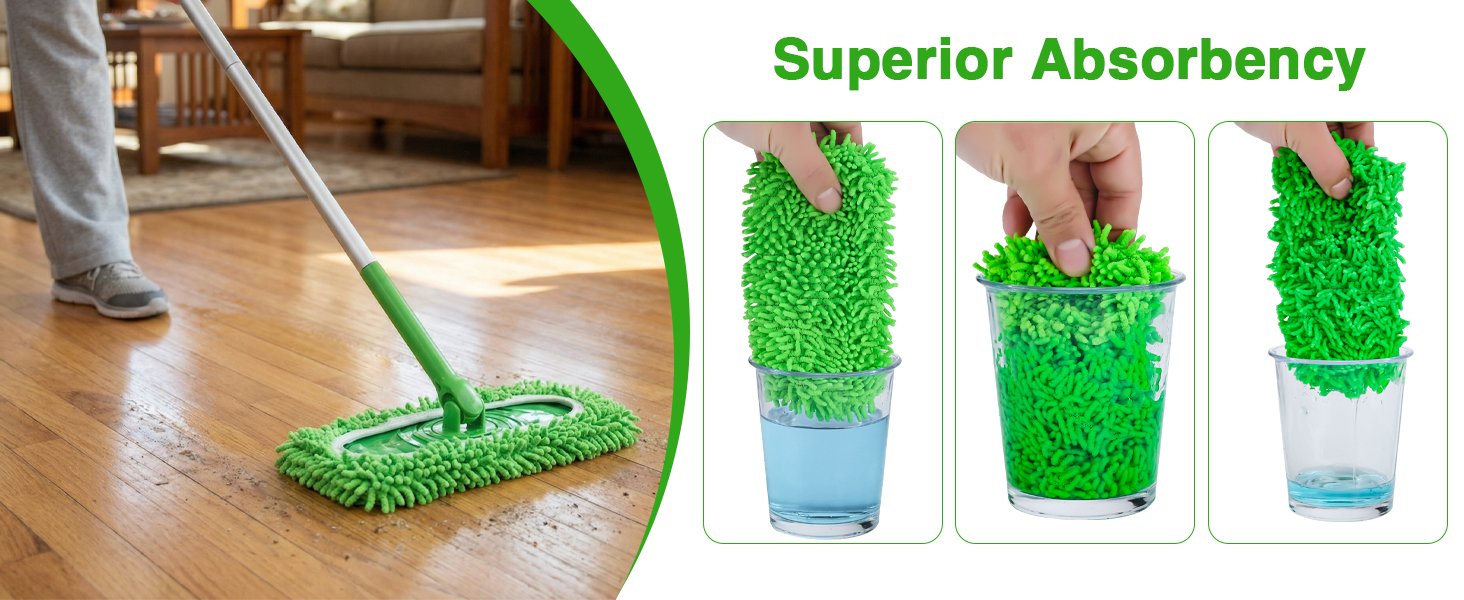 Reusable Mop Dry Wet Mop Pad