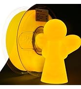 AMOLEN 3D PLA Printer Filament, 1.75mm Glow in The Dark Yellow PLA Filament for 3D Printing, Best...