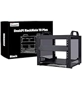 GeeekPi DeskPi RackMate T0 Plus 10 inch 4U Mini Server Cabinet for for Servers, Network, A/V Equi...