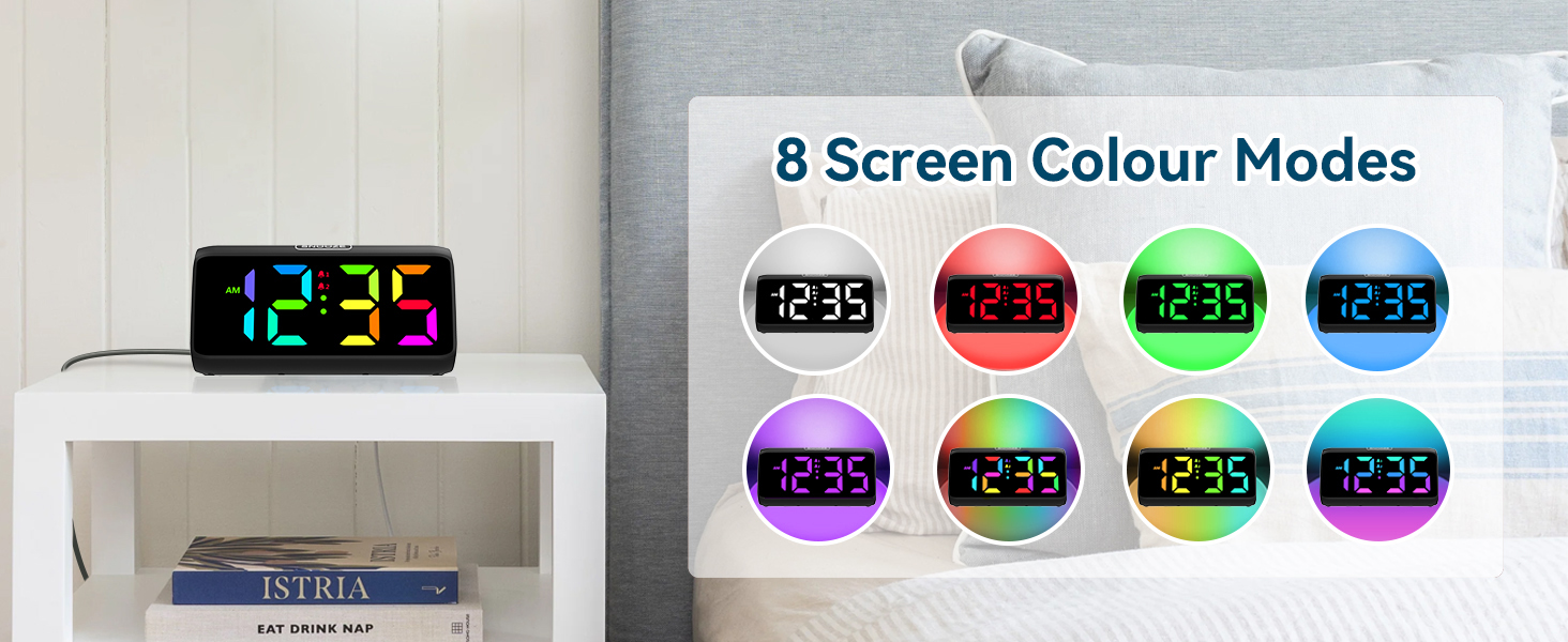 alarm clock with rgb screen