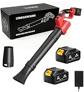 21V Cordless Leaf Blower with 450W Brushless Motor,6-Speed &amp; Cruise Control,450 CFM Lightweight H...