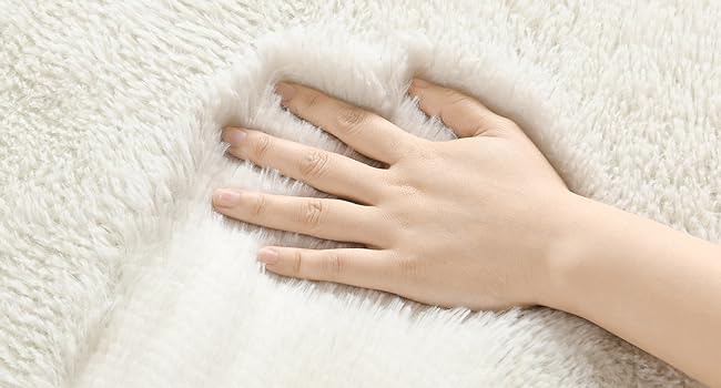 cream white rug