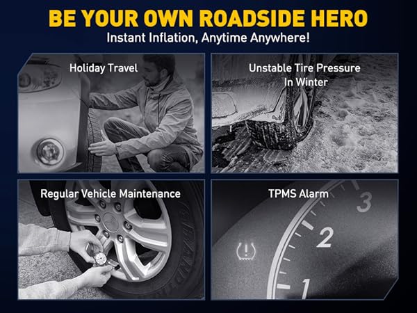 Tire Inflator Portable Air Compressor