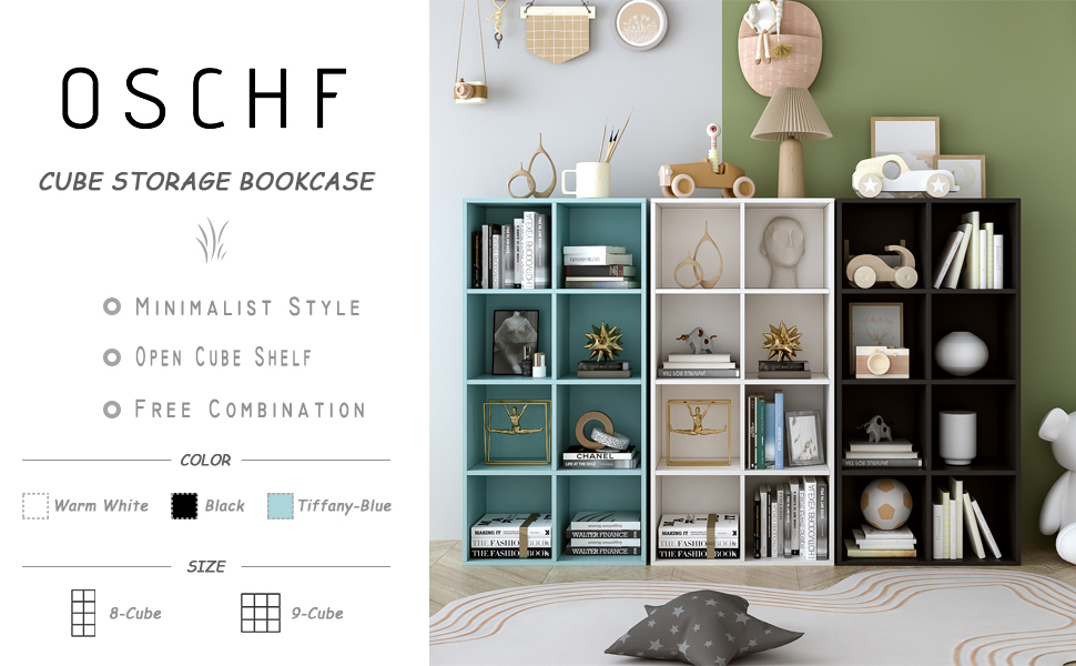 OSCHF 8-Cube Storage Shelf Bookcase