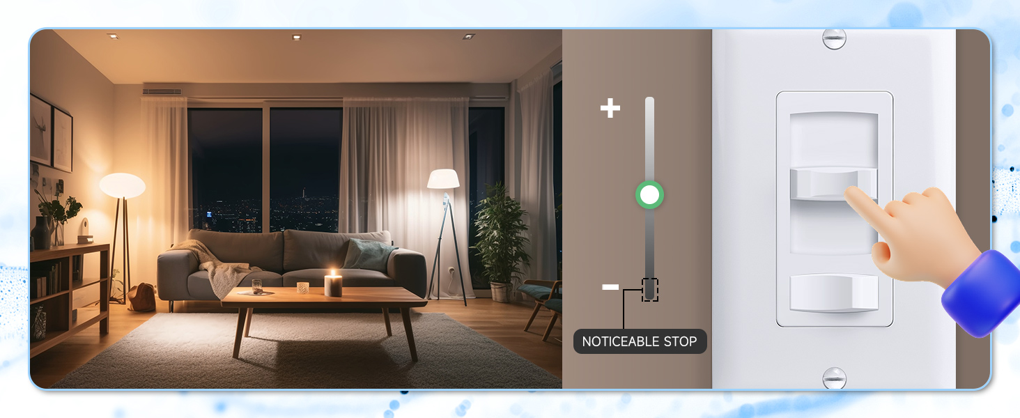 light switch with dimmer