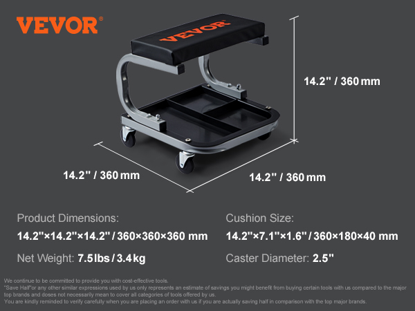 mechanic roller seat