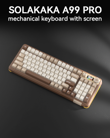 wireless gaming keyboard with screen