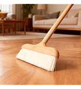 Gloffer Indoor Wood Wool Broom,Ultra Soft Bristles Broom with Long Handle,Sweeping Kitchen Brooms...