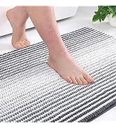 Colorxy Chenille Bathroom Rugs, Extra Soft and Absorbent Bath Mat, Non-Slip Machine Washable Rug,...