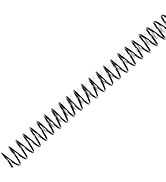 TOTiyea 100 Pack Plastic Spiral Binding Coils,10mm(3/8") Binding Spirals,75 Sheet Capacity,4:1 Pi...