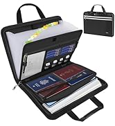 Accordion File Folder Organizer with Lock - 13 Pockets Fireproof Document Organizer with Handle &amp;...