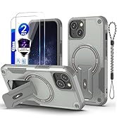 for iPhone 13/iPhone 14 case[Compatible with MagSafe][with 2 * 9H Tempered Glass Screen Protector...