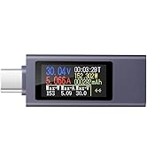 diymore USB C Power Meter Testers,USB-C Tester Color Screen,Digital Multimeter,Voltage Current Te...