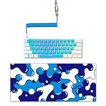 White and Blue XXL Gaming Mouse Pad Desk Mat