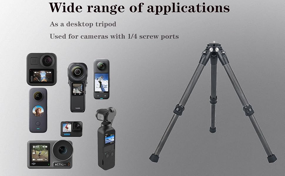 mini carbon fiber tripod 