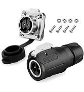 2 Pin Connector Waterproof Connector, Industrial Solder Power Connector, Aviation Cable Connector...