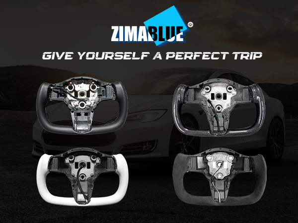 Yoke Steering Wheel for Model 3/Y-2017-2028 Personalized, Modified Real Carbon Fiber Steering Wheel